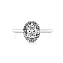 Load image into Gallery viewer, Platinum, 0.50ct G VS1 Mined Diamond Cluster Ring