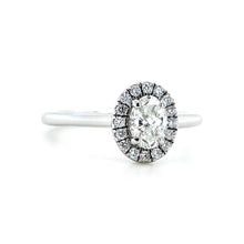 Load image into Gallery viewer, Platinum, 0.50ct G VS1 Mined Diamond Cluster Ring