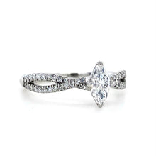 Load image into Gallery viewer, Platinum, 0.30ct E Si1 Mined Diamond Ring