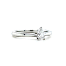 Load image into Gallery viewer, Platinum, 0.30ct F Si1 Mined Diamond Ring