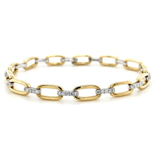 Load image into Gallery viewer, 18ct Yellow & 18ct White Gold, 0.71ct Diamond Bracelet