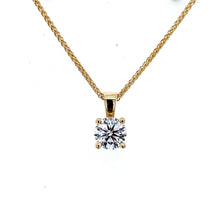 Load image into Gallery viewer, 18ct Yellow Gold, 0.80ct, G Si1 Diamond Pendant