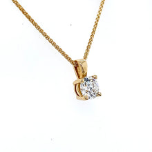 Load image into Gallery viewer, 18ct Yellow Gold, 0.80ct, G Si1 Diamond Pendant