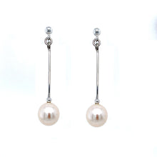 Load image into Gallery viewer, Silver, Pearl Drop Earrings