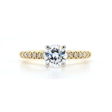 Load image into Gallery viewer, 18ct Yellow Gold & Platinum, 0.70ct D VS1 Mined Diamond Ring