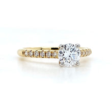 Load image into Gallery viewer, 18ct Yellow Gold & Platinum, 0.70ct D VS1 Mined Diamond Ring