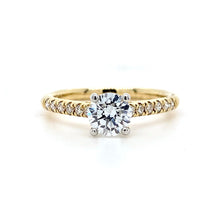 Load image into Gallery viewer, 18ct Yellow Gold & Platinum, 0.70ct D VS1 Mined Diamond Ring