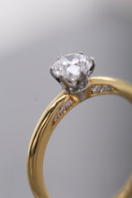 Load image into Gallery viewer, 18ct Yellow Gold & Platinum, 0.70ct F VS2 Mined Diamond Ring