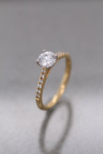 Load image into Gallery viewer, 18ct Yellow Gold & Platinum, 0.70ct D VS1 Mined Diamond Ring