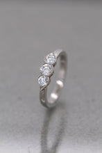 Load image into Gallery viewer, Platinum, 0.56ct Mined Diamond Trilogy Ring