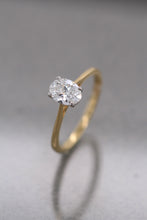 Load image into Gallery viewer, 18ct Yellow Gold & Platinum, 0.80ct F VS1 Mined Diamond Ring