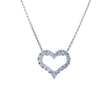 Load image into Gallery viewer, 18ct White Gold, 0.62ct Diamond Heart Pendant