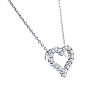 Load image into Gallery viewer, 18ct White Gold, 0.62ct Diamond Heart Pendant