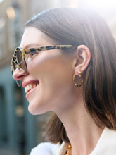 Load image into Gallery viewer, Large Arrow Spike Hoop Earrings, Goldplate