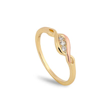 Load image into Gallery viewer, Past Present Future® Ring with Diamond, 9ct yellow Gold & Welsh Gold