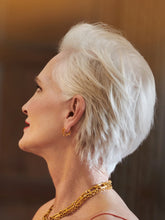 Load image into Gallery viewer, Electric Goddess Mini Huggie Hoop Earrings, Sterling Silver