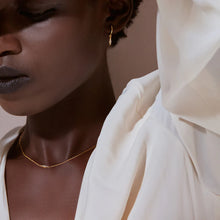 Load image into Gallery viewer, Solid Gold and Diamond Lightning Bolt Necklace