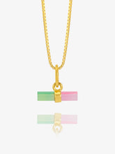 Load image into Gallery viewer, Mini Watermelon T-Bar Necklace, Goldplate