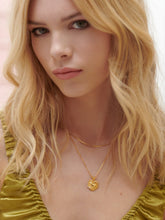 Load image into Gallery viewer, Electric Deco Heart Necklace, Goldplate