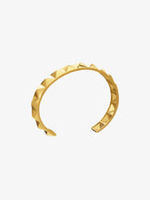Load image into Gallery viewer, Arrow Spike Bangle, Goldplate