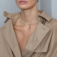 Load image into Gallery viewer, Offspring Thin Graduated Link Necklace, Sterling Silver