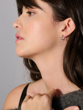 Load image into Gallery viewer, Electric Goddess Mini Huggie Hoop Earrings, Sterling Silver