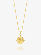 Load image into Gallery viewer, North Star Topaz Necklace, Goldplate