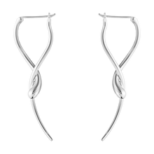 Load image into Gallery viewer, Mercy Long Dangle Earrings, Sterling Silver