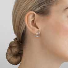 Load image into Gallery viewer, Offspring Studs, Diamond Pavé & Sterling Silver