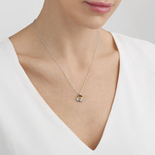 Load image into Gallery viewer, Curve Pendant, Sterling Silver & 18ct Yellow Gold