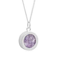 Load image into Gallery viewer, Classic Amethyst Amulet Necklace, Sterling Silver