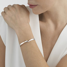 Load image into Gallery viewer, Torun Bangle Medium, Sterling Silver & 18ct Yellow Gold