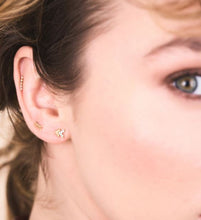 Load image into Gallery viewer, Curved Punk Stud, Solid 9ct Gold