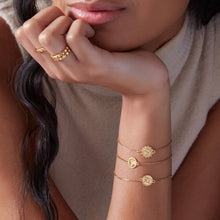 Load image into Gallery viewer, Zodiac Mini Art Coin Bracelet, Goldplate