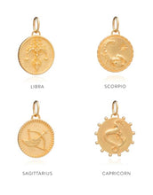 Load image into Gallery viewer, Zodiac Art Coin Necklace, Goldplate