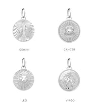 Load image into Gallery viewer, Zodiac Art Coin Necklace, Sterling Silver