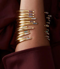 Load image into Gallery viewer, Birthstone Bangles, Goldplate