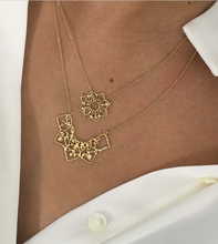 Load image into Gallery viewer, Half Flower Necklace, 18ct Yellow Gold