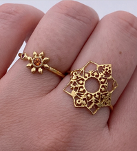 Load image into Gallery viewer, Full Bloom Ring, 9ct Yellow Gold