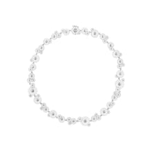 Load image into Gallery viewer, Daisy Layered Necklace Medium/Large, Silver &amp; Enamel
