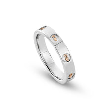 Load image into Gallery viewer, Tree of Life® Insignia Slim Band Ring, Sterling Silver &amp; Welsh Gold
