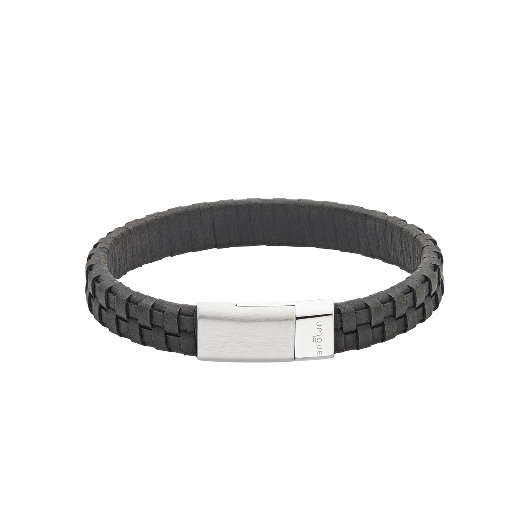 Black Suede Bracelet With Magnetic Clasp