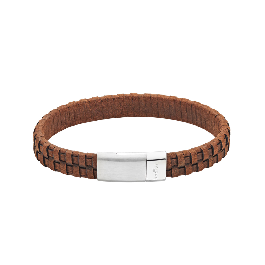 Dark Brown Suede Bracelet With Magnetic Clasp