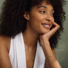 Load image into Gallery viewer, Nature&#39;s Wonder Honey Bee Stud Earrings, 9ct Yellow Gold &amp; Welsh Gold
