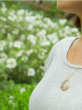 Load image into Gallery viewer, Posy Bloom Loop Necklace, Silver &amp; Goldplate
