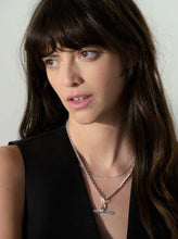 Load image into Gallery viewer, Chunky T-Bar Necklace, Sterling Silver
