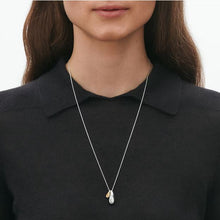 Load image into Gallery viewer, Reflect Double Drop Pendant, Silver &amp; 18ct Yellow Gold
