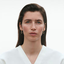 Load image into Gallery viewer, Offspring Loop Earrings, 18ct Yellow Gold &amp; Diamond
