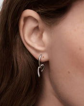 Load image into Gallery viewer, Mini Twist Hoops, Silver

