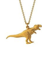 Load image into Gallery viewer, Tyrannosaurus Rex Necklace, Goldplate
